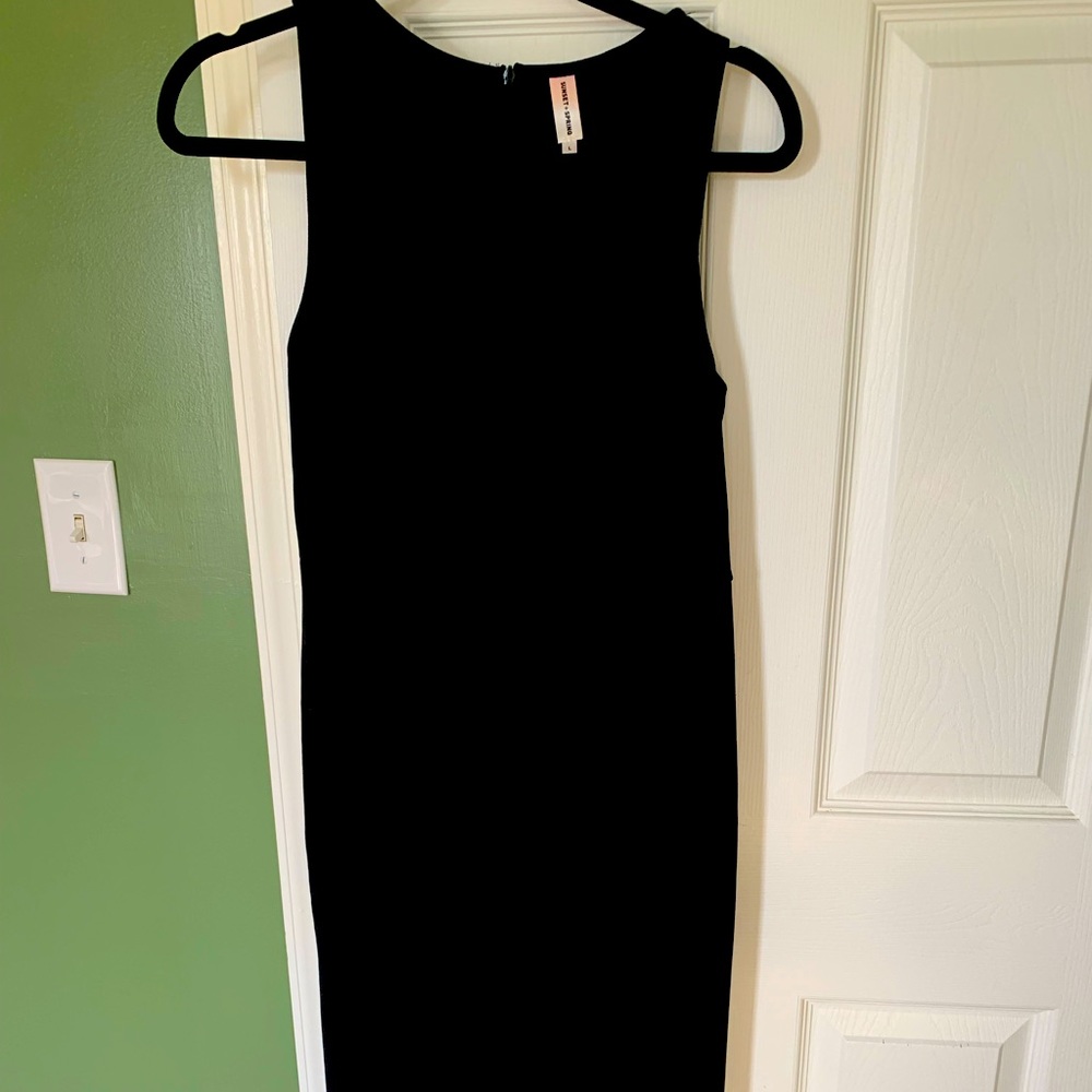 Black v-neck jumpsuit